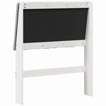 vidaXL Tête de lit capitonnée Gris clair 75 cm Pin massif