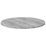vidaXL Plateau de table Sonoma gris 50 x 50 x 1 5 cm Bois d'ingénierie