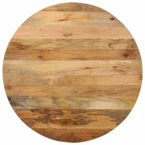 vidaXL Dessus de table Ø 90x3 8 cm rond bois de manguier massif