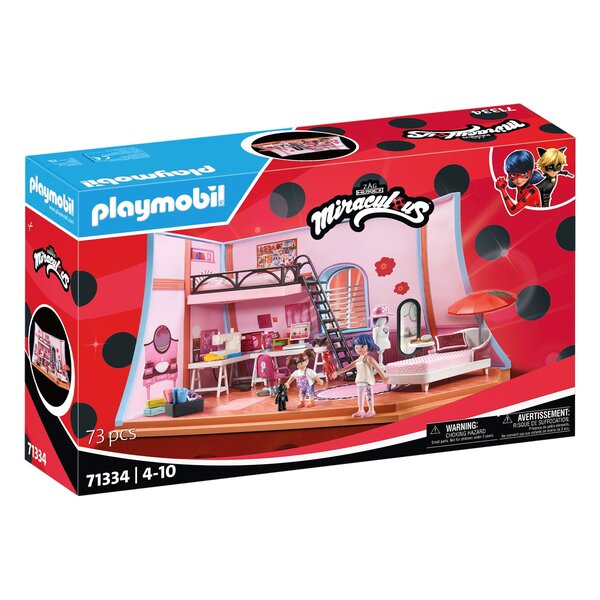 PLAYMOBIL 71334 - Miraculous : Chambre de Marinette