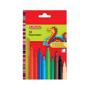 Lot de 10 Feutres Coloriage Pointe 2 mm Assortis HERLITZ