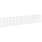 vidaXL Mur en gabion avec couvercles Acier galvanisé 900x30x150 cm