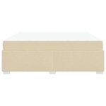vidaXL Cadre de lit Crème 180 x 200 cm tissu