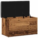 vidaXL Banc de rangement vieux bois 82x42x45 cm bois d'ingénierie