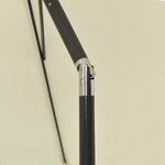 vidaXL Parasol de plage jaune sable 180x120 cm