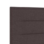 vidaXL Cabeçalho LED Design Lignes Marron Foncé 90 cm Tissu