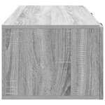 vidaXL Meuble TV mural Sonoma gris 78 5 x 41 x 30 cm Bois d'ingénierie