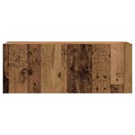 vidaXL Ensemble de meuble TV mural 7 Pièces vieux bois bois d'ingénierie