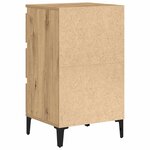 vidaXL Cabinet de chevet avec tiroir Chêne artisanal 45 x 35 x 44 cm