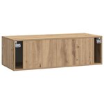 vidaXL Meuble TV mural 98 x 41 x 30 cm Chêne artisanal