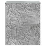 vidaXL Cabinet de chevet mural Gris béton 34 5 x 33 x 40 cm