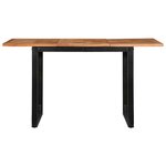 vidaXL Table à manger 140x70x75 cm bois massif d'acacia