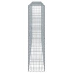 vidaXL Panier gabion avec couvercle 500x50x200 cm fer galvanisé