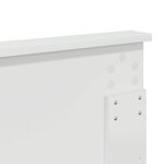 vidaXL Tête de lit Blanc 135 cm Bois d'ingénierie