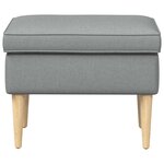 vidaXL Pouf Gris clair 55 x 35 x 41 cm Polyester