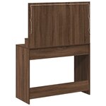 vidaXL Coiffeuse Chêne brun 100 x 41 x 135 cm Bois d'ingénierie