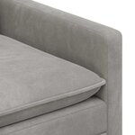 vidaXL Ensemble de Canapés 2 Pièces Gris clair Velours