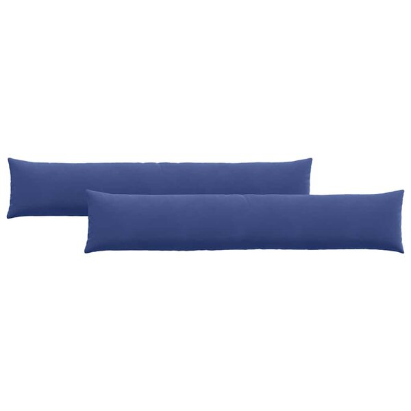 vidaXL Coussins de canapé 2 Pièces Bleu police 200 x 40 cm