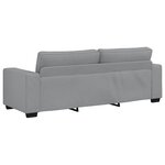 vidaXL Canapé à 3 places gris clair 180 cm tissu