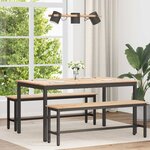 vidaXL Table de salle à manger / Table de repas Naturel