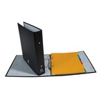 Classeur Rembordé Prolypropylène 2 Anneaux 30mm - A5 - Noir - Exacompta