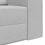 vidaXL Canapé-Lit 200cm Gris nuage tissu