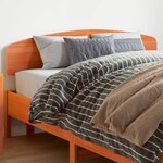 vidaXL Tête de lit cire marron 150 cm bois massif de pin