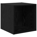 vidaXL Armoires murales - pack de 2 en chêne noir  37 x 37 x 37 cm  en bois d'ingénierie.