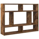vidaXL Étagère murale Chêne fumé 75x16x55 cm Bois d'ingénierie