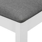 vidaXL Mobilier de salle à manger 5 Pièces MDF Blanc