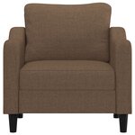 vidaXL Fauteuil Marron 60 cm Tissu
