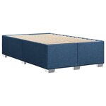 vidaXL Cadre de lit sans matelas bleu 120x200 cm tissu