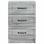 vidaXL Cabinet de chevet Sonoma gris 43 x 41 x 63 5 cm