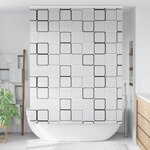 vidaXL Store enrouleur de douche avec cassette largeur du tissu 156 cm