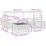 vidaXL Ensemble de canapés d'extérieur 5 pc Blanc et gris clair