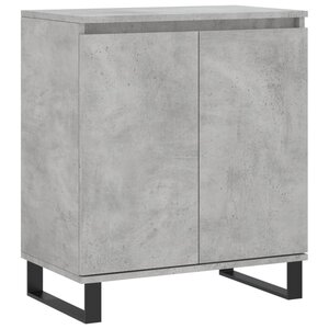 vidaXL Buffet Gris béton 60x35x70 cm Bois d'ingénierie