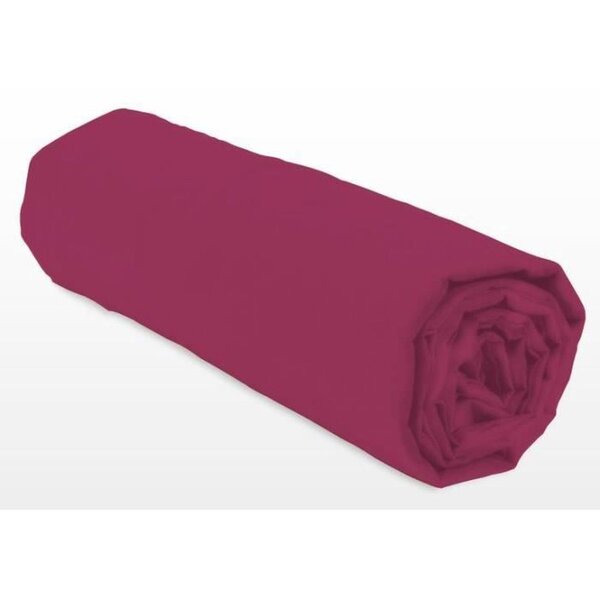 Drap-housse 180 x 200+25 cm - Fuchsia