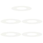 vidaXL adapté pour anneaux d'arbre plats 5 Pièces Blanc Ø30 / 60 cm Acier