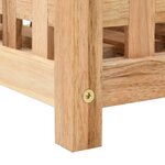 vidaXL Porte-parapluie 18 x 18 x 50 cm Bois de noyer massif