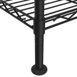 vidaXL Étagère de rangement 3 niveaux 60x35x76 cm noir 150 kg