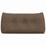 vidaXL Coussin de Dos Marron 100 x 24 x 50 cm tissu