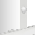 vidaXL Table de Toilette Blanc 79 x 41 x 140 cm Bois d'ingénierie