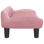 vidaXL Canapé pour enfants rose 70x40x24 cm velours