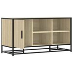 vidaXL Banc à chaussures chêne sonoma bois d'ingénierie et métal