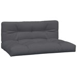 vidaXL Salon palette de jardin avec coussins 5Pièces bois d'acacia massif