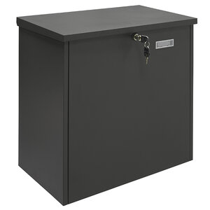 Boîte à colis en acier Bigpack Base EP2104 gros colis 47 x 46 x 24 cm Noir