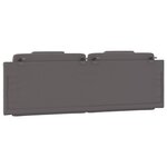 vidaXL Coussin de tête de lit Viana gris 160 cm similicuir