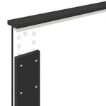 vidaXL Tête de lit Chêne noir 100 cm Bois d'ingénierie