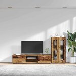 vidaXL Ensemble meuble TV FLORIN Bois ancien Bois d'ingénierie