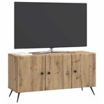 vidaXL Meuble TV 99 x 34 5 x 50 cm Chêne artisanal Bois d'ingénierie